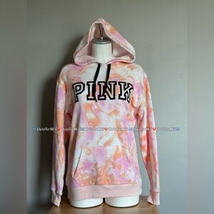 VS PINK TIE DYE CAMPUS HOODIE 2019 XS OVERSIZED FIT BNWT